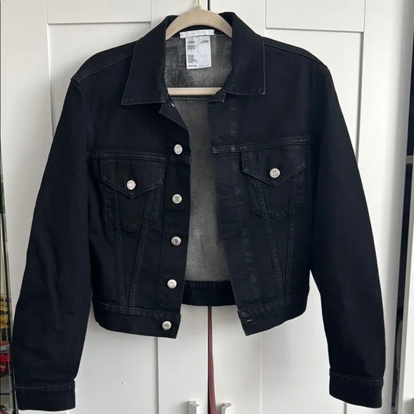 Helmut lang Black Denim Jacket - Picture 1 of 5